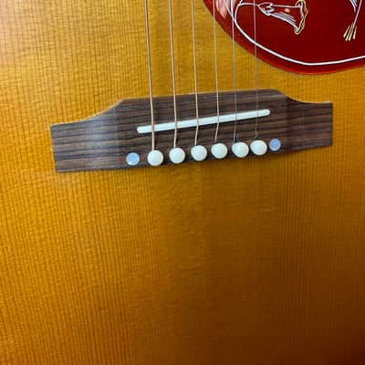 Gibson 1960 Hummingbird Fixed Bridge 2024 - Heritage Cherry Sunburst image 3