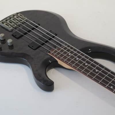2002 Ibanez BTB405 QM Active 5 String Bass Guitar with Hard Case image 8