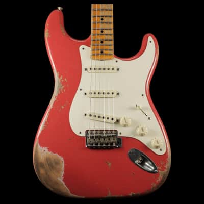 2020 Fender Custom Shop '57 Stratocaster Heavy Relic - Fiesta Red image 3