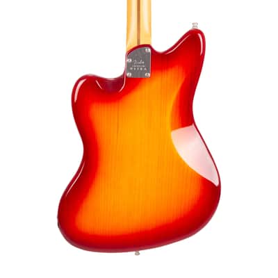 2020 Fender American Ultra Jazzmaster Electric Guitar, Maple Fingerboard, Plasma Red Burst, US2000XXXX image 5