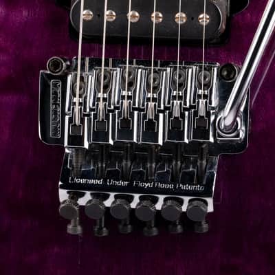 Used 1995 Ernie Ball Music Man Eddie Van Halen EVH Signature Floyd Translucent Purple with Case image 6