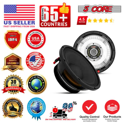 5 Core 10" Subwoofer Speaker 300W RMS Full Range Car Audio Sub Woofer 4 Ohm Bass Replacement Driver image 14