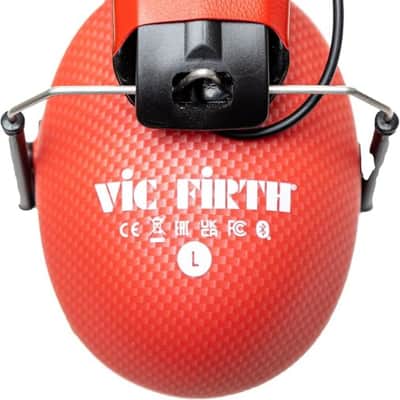 Vic Firth VXHP0012 Bluetooth Isolation Headphones, Red image 4