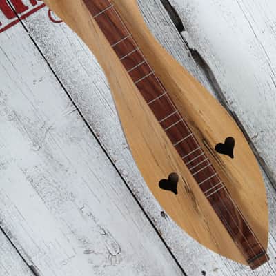 McSpadden 4 String Flathead Hourglass Spalted Sycamore Dulcimer with Gig Bag image 9
