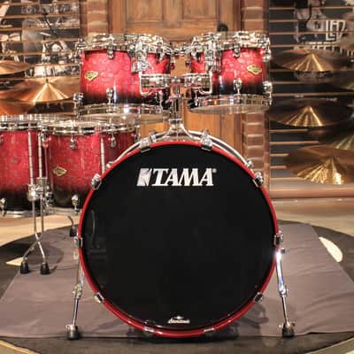 Tama Starclassic Walnut/Birch 5pcs Molten Dark Raspberry Fade Drum set - Demo! image 2