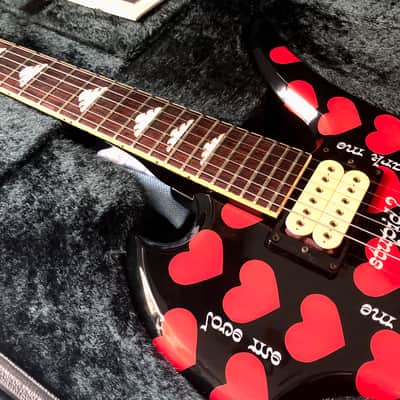 🧧SALE!🧧🖤 Hide black heart ♥️ PSYCHOVISION Fernandes Burny hide Model Memorial Mockingbird MG-155 BK 黑心 松本秀人 結他 吉他 guitar 。 Yellow Heart be@rbrick 黑心 HEADWAX hide MUSEUM Since 2000 MG Jr HY 450x 420s 165x 180 70 280 360 X japan 黃心 Green heart 🩵👑🎇🕊️ image 15