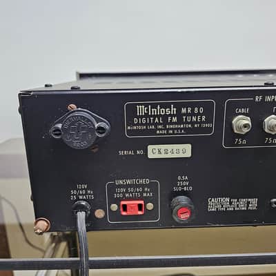 McIntosh MR-80 FM Stereo Tuner Vintage Operational (Read Description) image 18