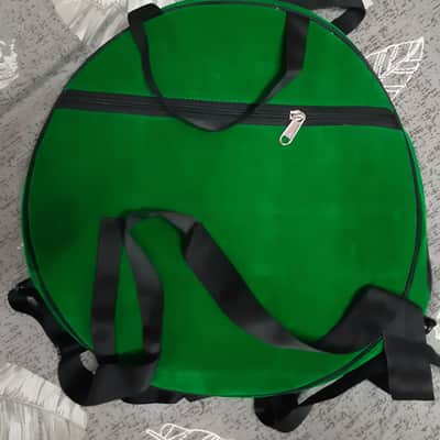 12" inch. VELVET Fabric Handmade Shaman Shamanic wooden frame drum Bag + front One Pocket , Avl. in (4) Four types Hanging belts, Choose any one drum frame bag from the pictures on display image 4