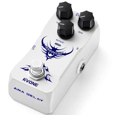 RVONE Analog Delay Guitar Pedal for Electric Guitar, Vintage-Style Guitar Effects Pedal with Warm Echo, Electric Guitar Pedal True Bypass & Durable Aluminum Metal Chassis image 1