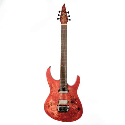 EART EXP-H6-ULTRA, Roasted Bookmatch Mahongay,24 Stainless Steel Frets image 1