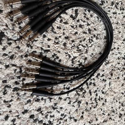 6x Mogami Pure-Patch-SS06 1/4" TRS Male Patch Cable - 12inch 2010s - Black image 3