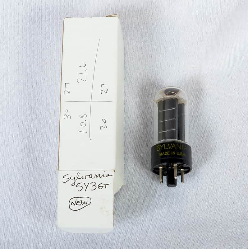 Sylvania 5Y3GT Rectifier Tube – USA Made – Tests Good – Vintage Tone & Reliability image 1