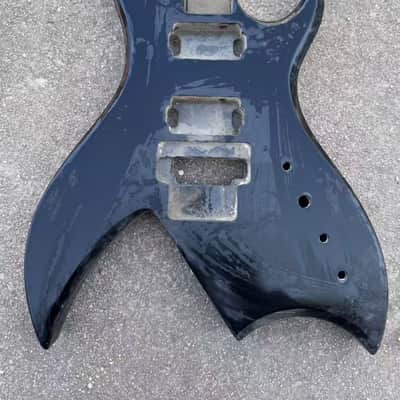 Black HH BICH Style Guitar Body image 1