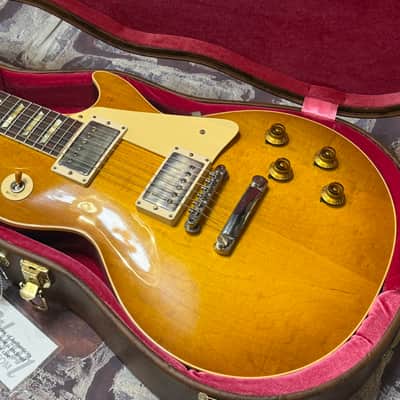 Gibson Custom Shop '58 Les Paul Standard Reissue Plain Top Lemon Burst VOS New Unplayed Auth Dlr 8lbs8oz #445 image 8