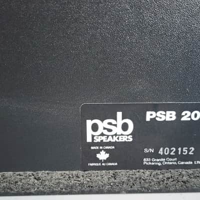 PSB Center Channel Speaker Model 200C Black - 19"W x 6.5"H x 10"D image 5