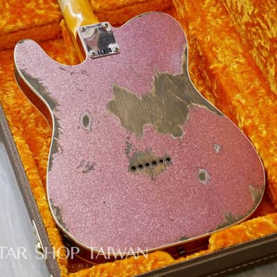 2021 Fender Custom Shop 1960 Telecaster Heavy Relic-Champagne Sparkle. image 16