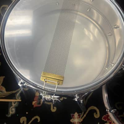 Ludwig LU6514SL Supralite 6.5x14" 10-Lug Steel Snare Drum with P88I Strainer 2021 - Present - Polished Steel image 7