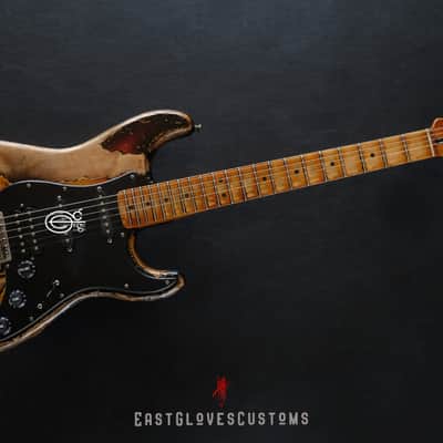 Fender Stratocaster Sunburst HSS Heavy Aged Relic by East Gloves Customs image 18