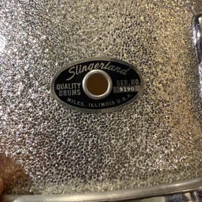 Slingerland Hollywood Ace 14"x5" Snare Drum, 1970, Silver Sparkle image 13
