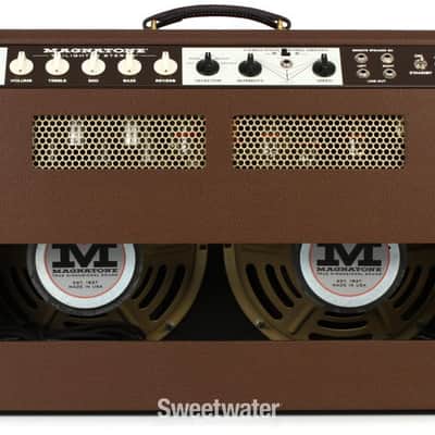 Magnatone Twilighter Stereo - 2 x 12-inch 22+22-watt Tube Combo - Brown Tolex (TwilighterSd1) image 7