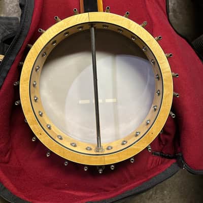Vintage 1980s Wildwood Open Back Minstrel Banjo Natural Finish image 6