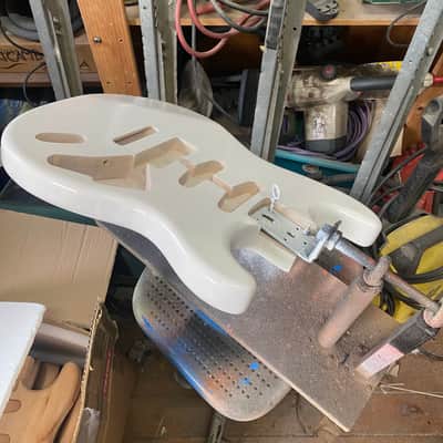 Stratocaster Body, Nitro paint, Fiesta red relic, 100% handcrafted in Italy image 14