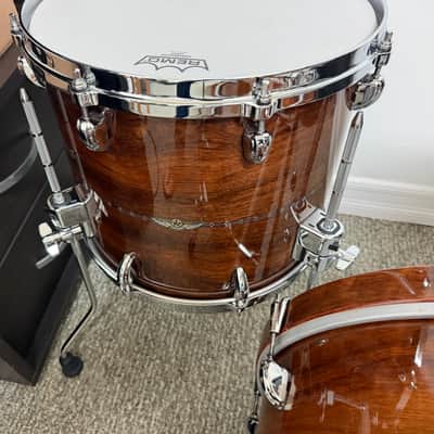 Tama Star Bubinga Bop Drum Set - Natural Indian Laurel 18x14 12x8 14x12 image 4