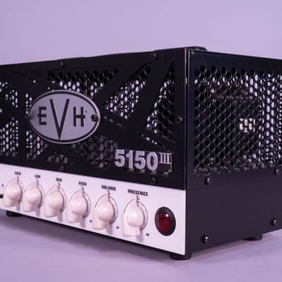 EVH 5150 III LBX 2-Channel 15-Watt Guitar Amp Head 2010s - Black with White Control Panel image 3