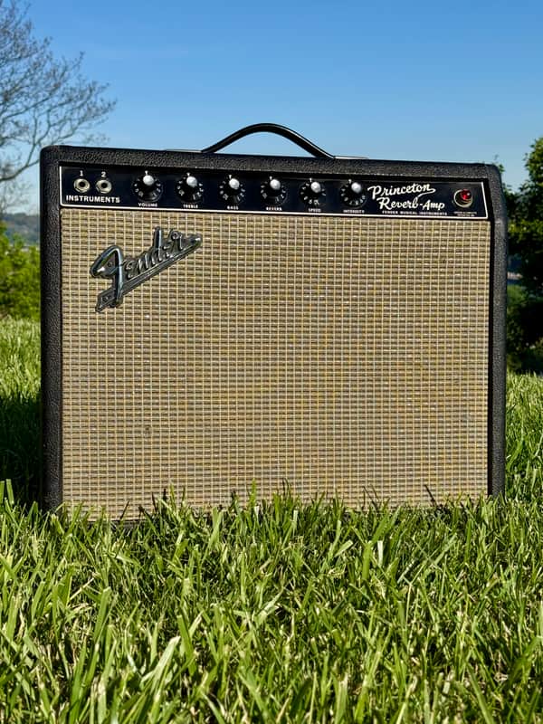 Fender Princeton Reverb 12-Watt 1x10" Guitar Combo 1964 - 1967 - Black Panel image 1