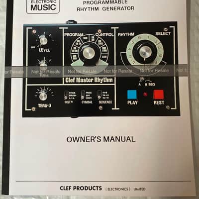 Clef Master Rhythm Owner's Manual image 2