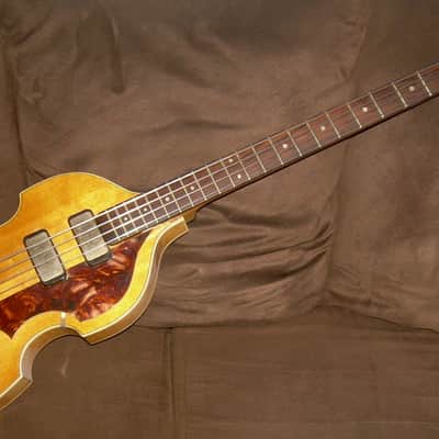 vintage 1961 Hofner 500/1 bass very rare Cavern-style original natural Blonde image 2