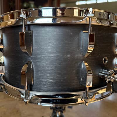 Jenkins-Martin 6.5x14 Fiberglass Snare Drum Solid Shell Black Finish Fibreglass Snare image 8