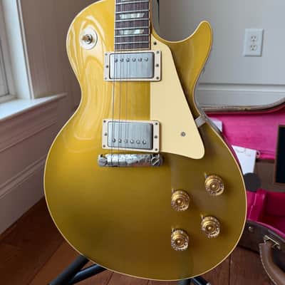 2022 Gibson Custom Shop M2M ‘54 Reissue R4 Les Paul Double Gold Stinger VOS - Gold Top image 2