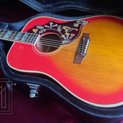 1968 Gibson Hummingbird Vintage Cherry Sunburst Collector Grade Rolling Stones RARE image 3