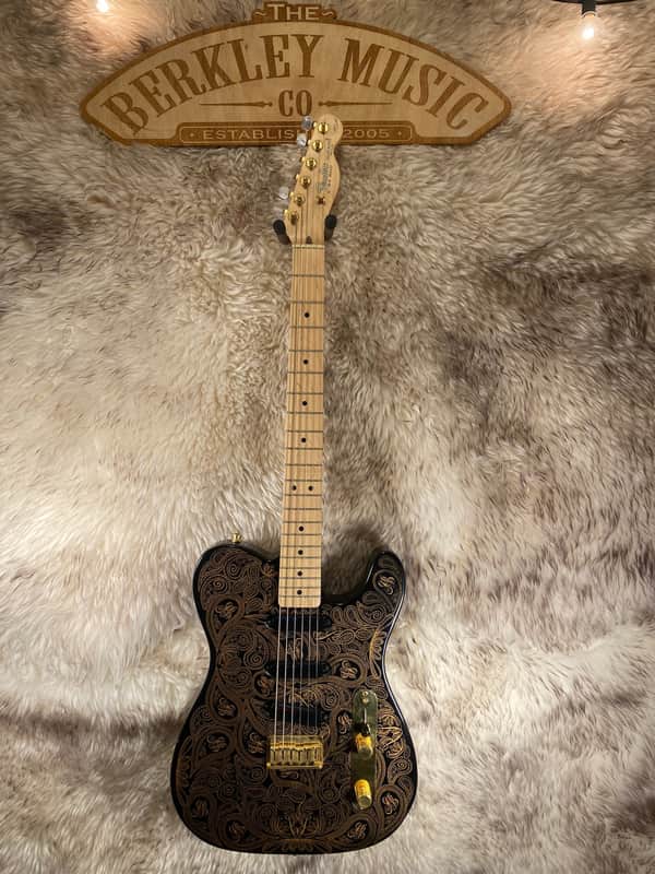 Fender James Burton US Signature Telecaster 1990 - 2006 - Black with Gold Paisley image 1