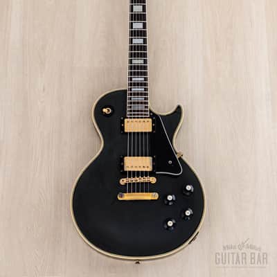 1985 Greco EGC68-500 Custom Black Beauty Vintage Guitar w/ Screamin PAFs & Case, Japan Fujigen image 2