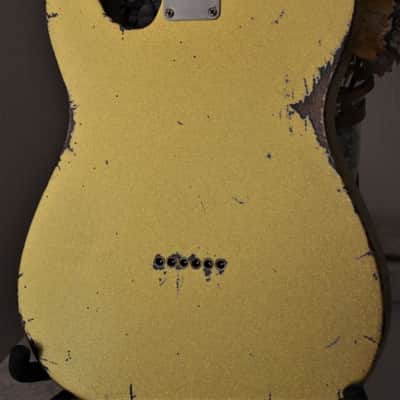 American  Fender Telecaster Custom Heavy Relic  Gold Sparkle TX Specials image 21