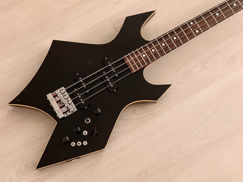 1985 BC Rich Warlock Bass NJ Series Neck Through Vintage Bass | Reverb
