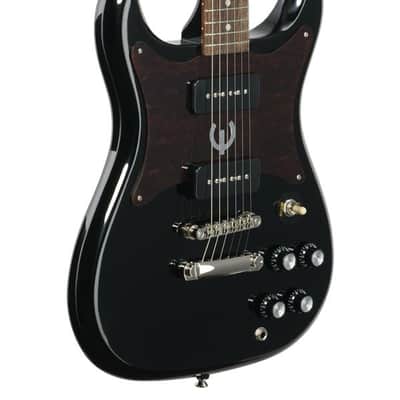 Epiphone Wilshire P90 Guitar 2 Pickup Double Cutaway Ebony image 9