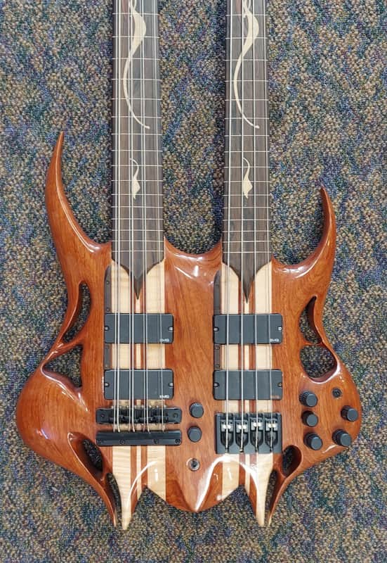 Custom Exotic Double Neck 8/4 Natural image 1