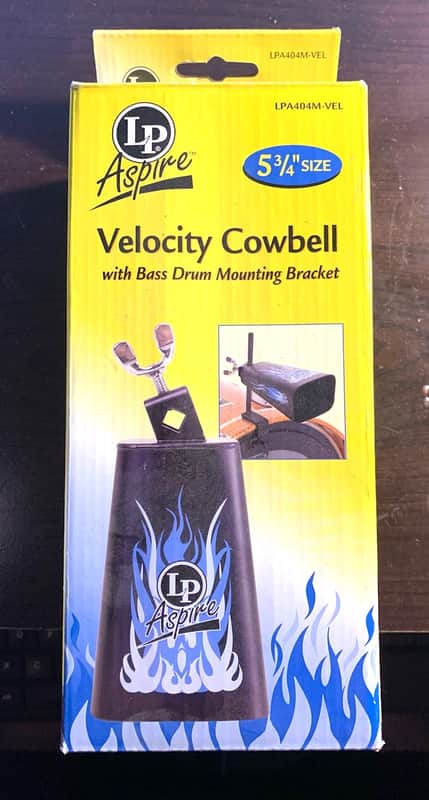 LP ASPIRE Velocity Cowbell w/bass drum mount image 1