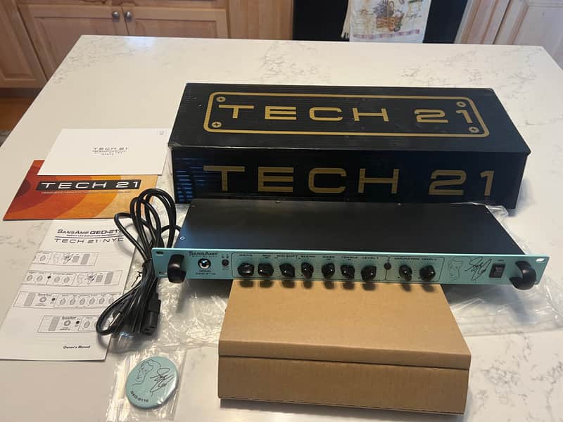Tech 21 GED-2112 Geddy Lee SansAmp Rackmount Bass Preamp with Effects Loop 2010s - Silver image 1