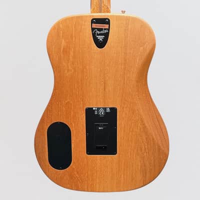 Fender Highway Dreadnought All-Mahogany Acoustic-Electric Guitar - Natural image 4