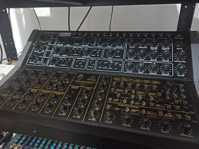 Behringer  Pro-1 and Behringer K-2  with homemade stand image 1