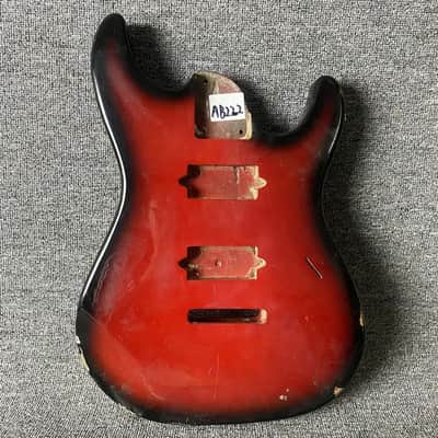 DIY Project Custom Red Burst HH Guitar Basswood Body image 1