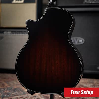Taylor Next Generation Builder's Edition 324ce Grand Auditorium Acoustic/Electric Guitar - Kona Burst with Hardshell Case image 2