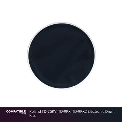 Black 8" Mesh Drum Head for Roland TD-25KV, TD-9KX, TD-9KX2 Electronic Drum Kits image 1