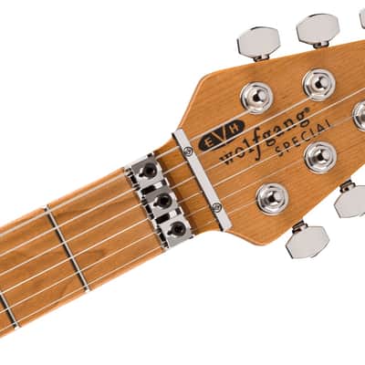 EVH Wolfgang Special Electric Guitar. QM Baked Maple Fingerboard, Tiger Eye Glow image 7