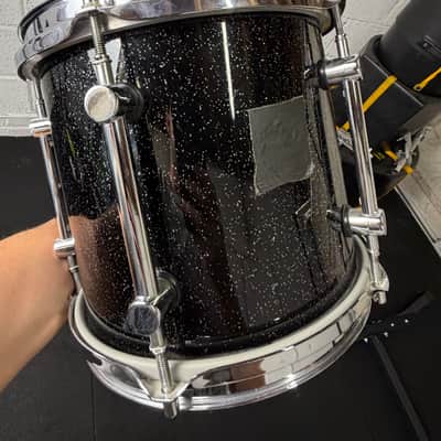 Sonor Hilite drum set Early 1990s - Black diamond, chrome hardware Bild 6