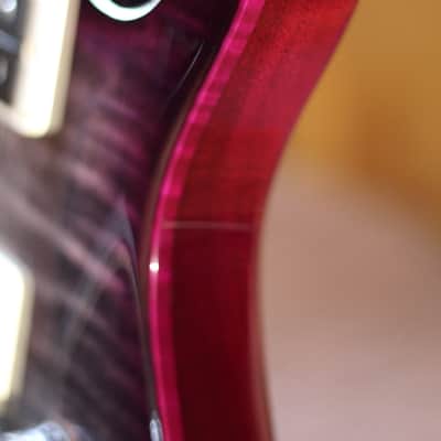 PRS USA CE 24 2021 - Charcoal Purpleburst Limited black satin neck image 21
